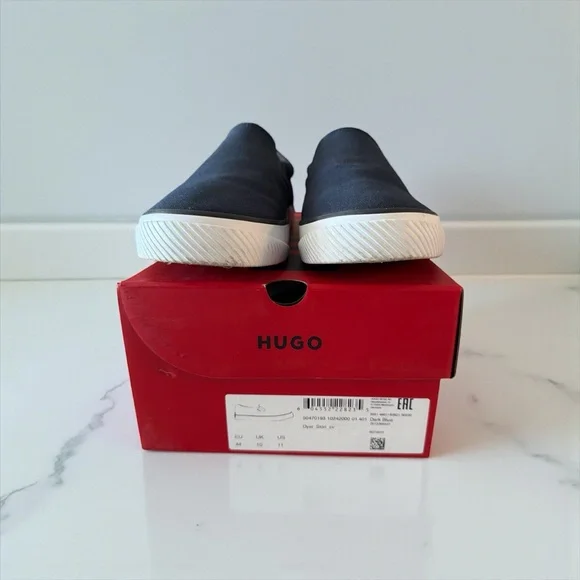 Hugo Boss Navy Slip-On Loafers - Picture 8 of 9